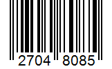 Barcode 27048085