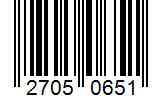 Barcode 27050651