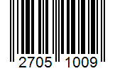 Barcode 27051009