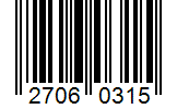 Barcode 27060315