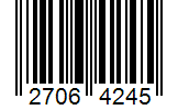 Barcode 27064245
