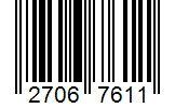 Barcode 27067611
