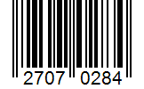 Barcode 27070284