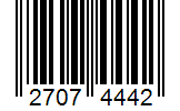 Barcode 27074442