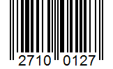 Barcode 27100127