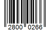 Barcode 28000266
