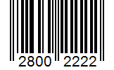 Barcode 28002222