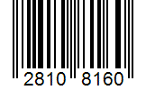 Barcode 28108160