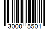 Barcode 30005501