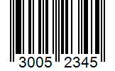 Barcode 30052345