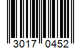Barcode 30170452