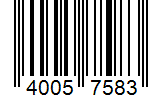 Barcode 40057583