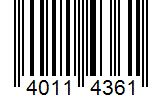 Barcode 40114361