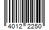 Barcode 40122250