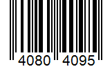 Barcode 40804095