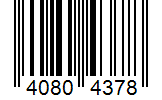 Barcode 40804378