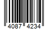 Barcode 40874234