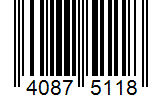 Barcode 40875118