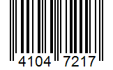 Barcode 41047217