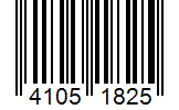 Barcode 41051825