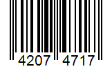 Barcode 42074717