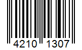 Barcode 42101307