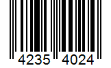 Barcode 42354024