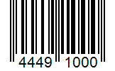 Barcode 44491000