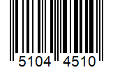 Barcode 51044510