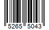 Barcode 52655043