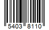 Barcode 54038110