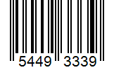 Barcode 54493339