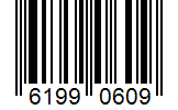 Barcode 61990609