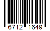 Barcode 67121649