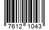 Barcode 76121043