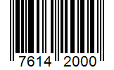 Barcode 76142000