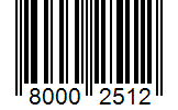Barcode 80002512