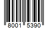 Barcode 80015390