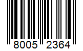 Barcode 80052364