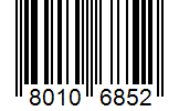 Barcode 80106852