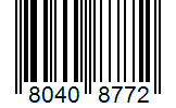 Barcode 80408772