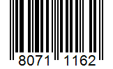 Barcode 80711162