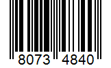 Barcode 80734840