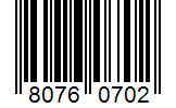 Barcode 80760702