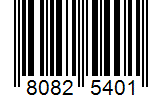 Barcode 80825401