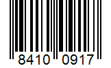 Barcode 84100917