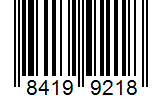 Barcode 84199218
