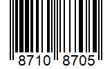 Barcode 87108705