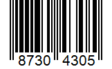 Barcode 87304305