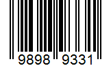 Barcode 98989331